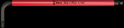 Imbus calowy z kulką 7/32" x 172mm Multicolour WERA 05022635001